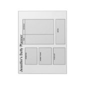 Bloc-note objectifs simples du planificateur quotidien pour (Tourné)