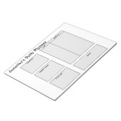 Bloc-note objectifs simples du planificateur quotidien pour (Incliné)