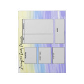 Bloc-note objectifs simples du planificateur quotidien pour (Tourné)