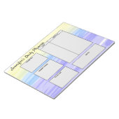 Bloc-note objectifs simples du planificateur quotidien pour (Incliné)