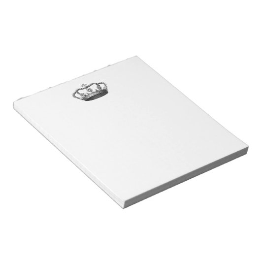 Bloc-note Objet cadeau de la Couronne d'argent que vous pers (Incliné)