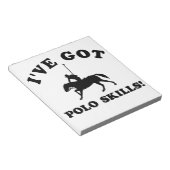Bloc-note objets cadeaux de compétences de polo (Incliné)