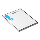 Bloc-note Ocean Beach Seahorse Black Blue Personnalisé (Incliné)