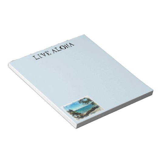 Bloc-note Océan bleu (Incliné)