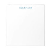 Bloc-note Ocean Blue & White Professionnel Unique Classique (Devant)