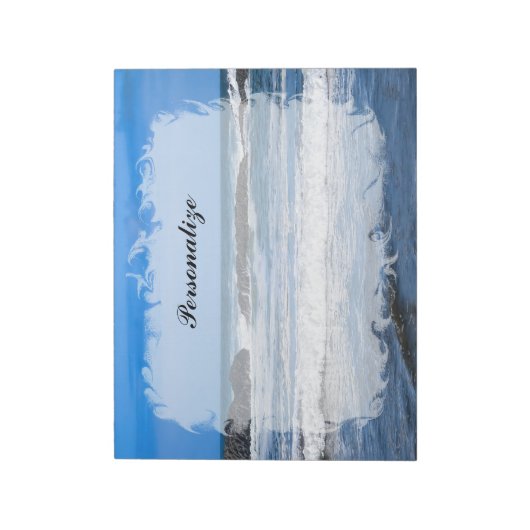 Bloc-note Océan Pacifique Bleu Avec Nom (Tourné)