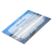 Bloc-note Océan Pacifique Bleu Avec Nom (Incliné)