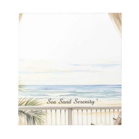 Bloc-note Ocean View Beach Serenity (Devant)