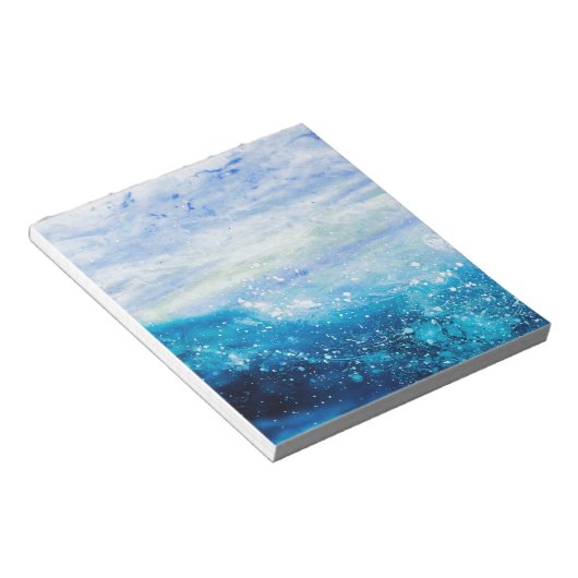 Bloc-note Ocean wave painting, sea foam (Incliné)