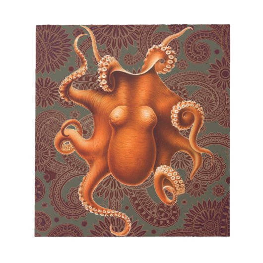 Bloc-note Octopus Mer Monster Créature Animal (Devant)
