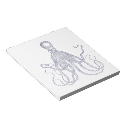 Bloc-note Octopus texturé vintage (Incliné)