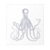 Bloc-note Octopus texturé vintage (Devant)