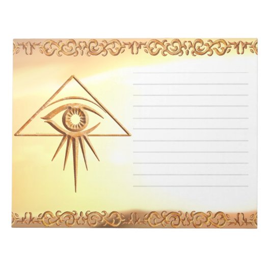 Bloc-note Oeil de la Providence lié (Devant)