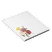 Bloc-note Oeillets vintages Dianthus Garden Flowers Redoute (Incliné)