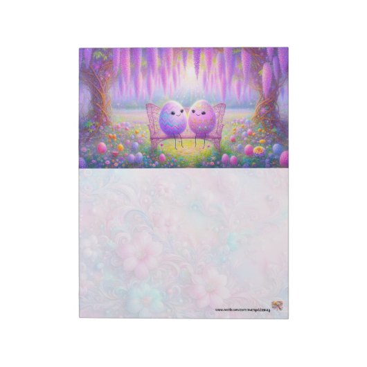 Bloc-note Œufs de Pâques Kawaii (Tourné)