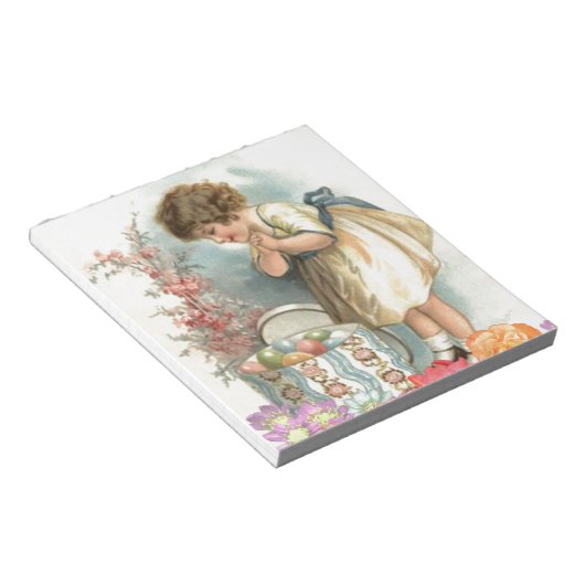 Bloc-note oeufs de pâques victoriens (Incliné)