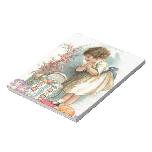 Bloc-note oeufs de pâques victoriens (Tourné)