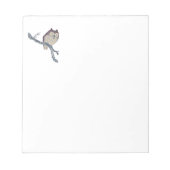 Bloc-note Oeuvre de nuit japonaise de la Chouette couchée (Devant)