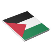 Bloc-note officiellement le drapeau de l'État de Palestine (Incliné)