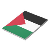Bloc-note officiellement le drapeau de l'État de Palestine (Tourné)