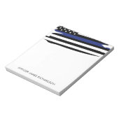 Bloc-note Officier de police de ligne mince (Tourné)