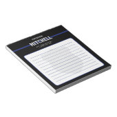 Bloc-note Officier de police personnalisé lié (Incliné)