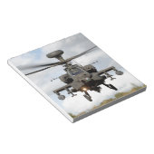Bloc-note oh 64 militaires de helocopter d'arc d'Apaches (Incliné)