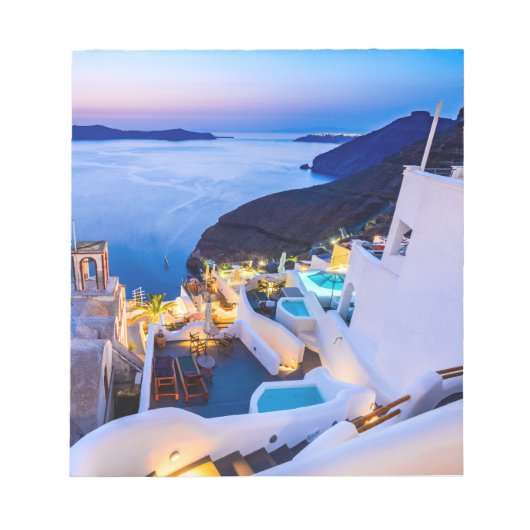 Bloc-note Oia Santorin (Devant)