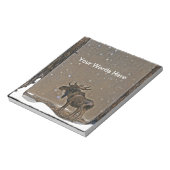 Bloc-note Oie dans la neige (Tourné)