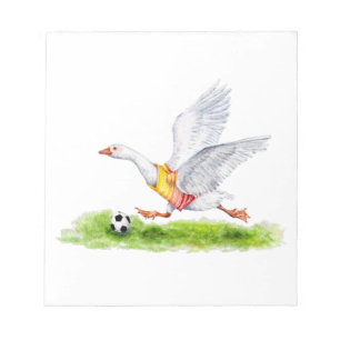 Bloc-note Oie de football