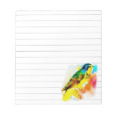 Bloc-note oiseau aquarelle (Devant)