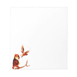 Bloc-note Oiseau Art Tawny Owl