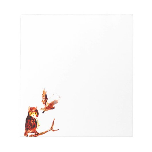 Bloc-note Oiseau Art Tawny Owl (Devant)