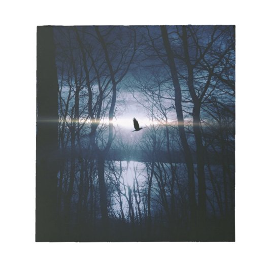 Bloc-note Oiseau au clair de lune (Devant)