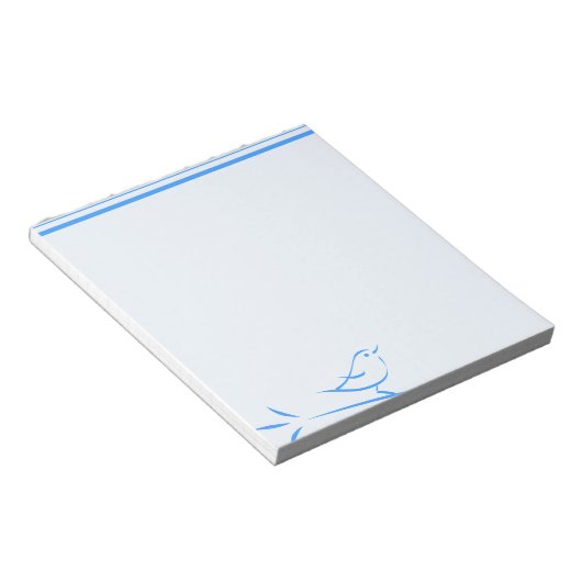 Bloc-note Oiseau bleu (Incliné)