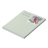 Bloc-note Oiseau cardinal rouge droit (Tourné)