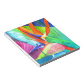Bloc-note Oiseau du Paradis Strelitzia fleur art tropical (Incliné)