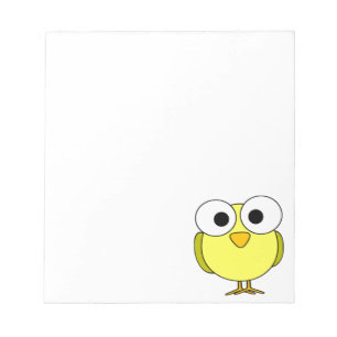 Bloc-note Oiseau jaune aux grands yeux