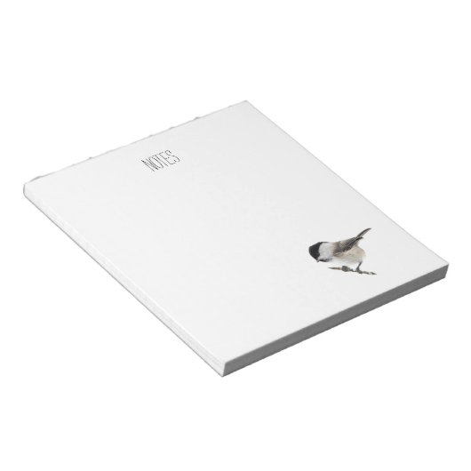 Bloc-note oiseau "noir" (Incliné)