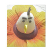 Bloc-note Oiseau sculpté en Tournesol Imprimer (Devant)