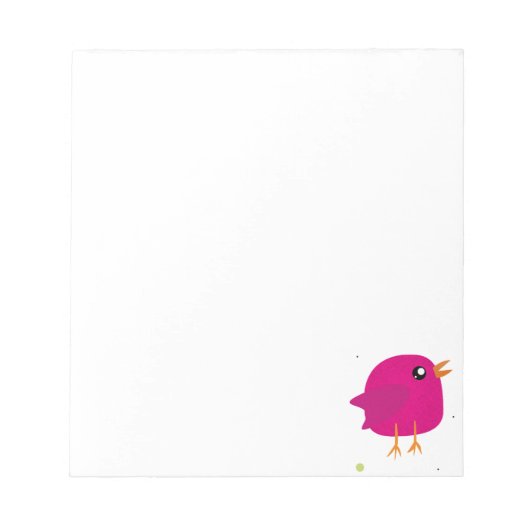 Bloc-note Oiseaux colorés mignons (Devant)