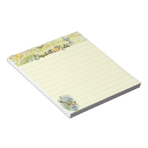 Bloc-note Oiseaux dans le jardin personnalisés