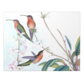 Bloc-note Oiseaux de colibri Fleur Flore Faune (Devant)