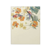 Bloc-note Oiseaux de colibri Fleurs Flore Faune (Tourné)