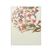 Bloc-note Oiseaux de colibri Fleurs Flore Faune (Tourné)