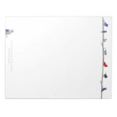 Bloc-note Oiseaux d'hiver : papier-bloc (Devant)