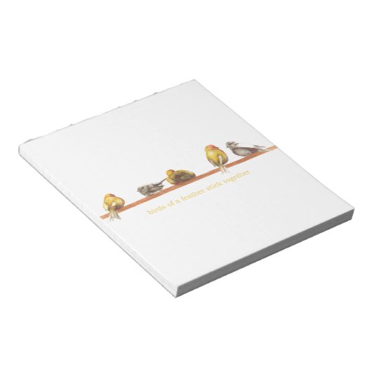 Bloc-note Oiseaux d'une plume (Incliné)