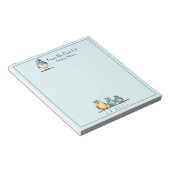 Bloc-note Oiseaux fantaisistes Sur Un Nom De Membre Bloc-Not (Incliné)