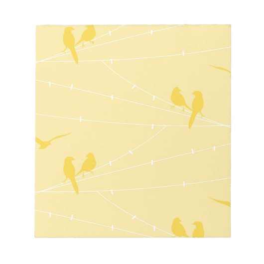 Bloc-note Oiseaux sur fil (Devant)