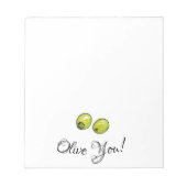 Bloc-note Olive (Devant)